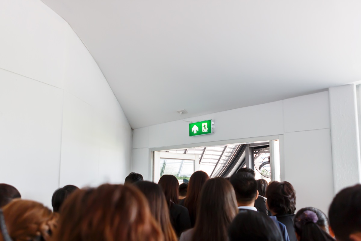 puerta de evacuacion