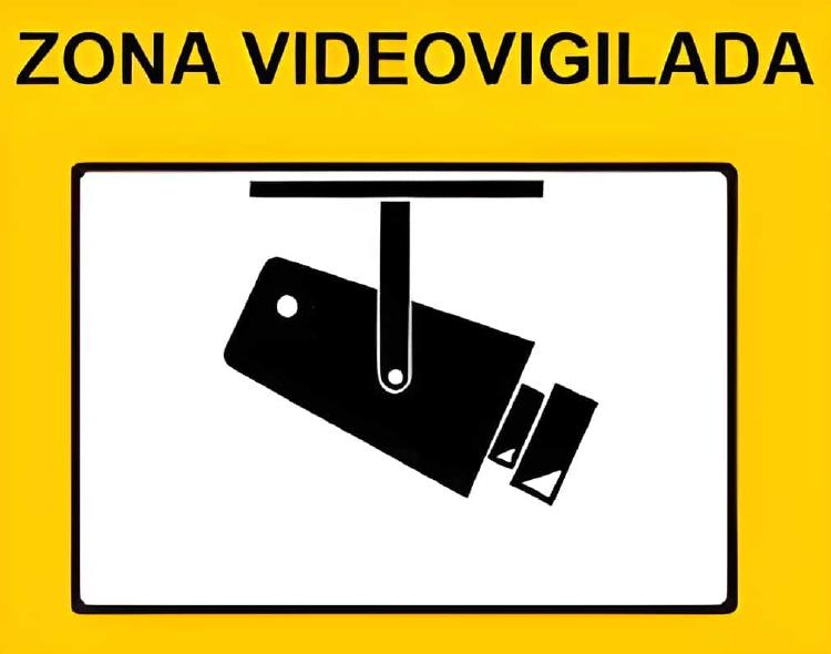 Placa disuasoria de seguridad en casa Placa disuasoria de seguridad en casa